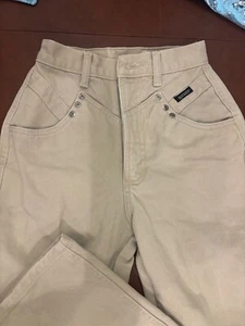 Vintage Rocky Mountain Bareback Jeans Womens 24/0 High Rise Rockies Tan - Picture 1 of 6