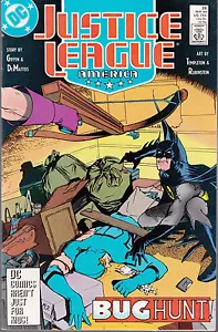 JUSTICE LEAGUE AMERICA #26 1989 DC ''BUG HUNT'' GIFFEN// DEMATTEIS NM- - Picture 1 of 2