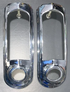 1950-51 Oldsmobile Tail Light Bezels w/Lenses - Picture 1 of 6
