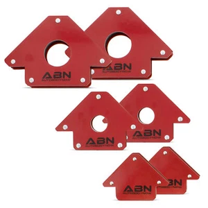 ABN Arrow Welding Magnet - 6pk Positioning Square Welding Clamps 25lb 50lb 75lb - Picture 1 of 8