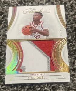 Patch Jumbo Rookie 2022-23 Impeccabile Oro - E.J. Liddell /10 Ohio State Buckeyes - Foto 1 di 2