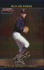 2002 (PADRES) Bowman Chrome Draft #113 Oliver Perez Rookie NM-MT