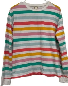 Girls Crewcuts By J.Crew Rainbow Striped Long Sleeve Crewneck Sweater Size XXL - Picture 1 of 5