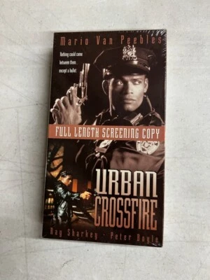 Urban Crossfire (VHS 1994) Mario Van Peebles BRAND NEW SCREENER - Image 1 of 2