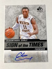 2014-15 sp authentic CLEANTHONY EARLY sign of the times rookie autograph