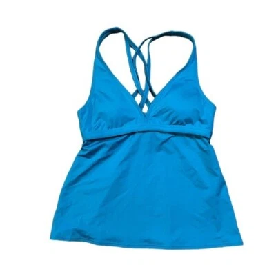 Nuevo Carmen Marc Valvo Mujer Aqua Tankini Cuello en V Tirantes Espalda Natación Talla Pequeña Foto 1 de 4