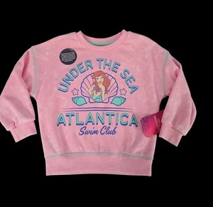 NUEVO CON ETIQUETAS Disney Princesa Sirenita Ariel Sudadera Talla 3T Niñas Pequeñas - Imagen 1 de 4