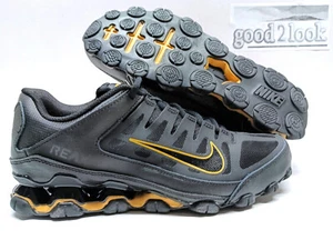 NIKE REAX 8 TR MESH BLACK/METALIC GOLD SIZE MEN'S 8 (WOMEN 9.5) [621716-020] - Picture 1 of 6