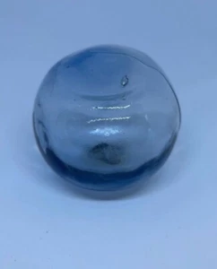 VINTAGE JAPANESE GLASS FISHING BALL BLUE - Bild 1 von 6