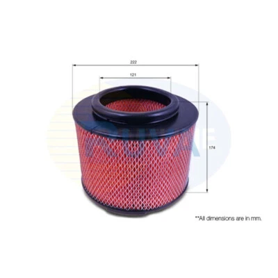 Se adapta a Toyota Hilux 2005- Ford Ranger 2006-2012 + otros modelos filtro de aire Ruva Foto 1 de 2