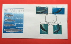 AUSTRALIA FDC: 1982 Ballenas - Imagen 1 de 2