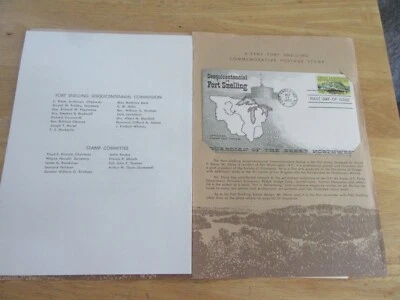 Fort Snelling 6c Stamp Ceremony Program 1970 Fdc Sc#1409 By David Stone [CV $12] - Image 1 of 3