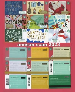 9 Starbucks Karten mit Stapelmarken Diamant et al NEU NM 0 $ inkl Golden Gate 2018 - Bild 1 von 3