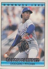 1992 Donruss Cracker Jack I Los Angeles Dodgers Baseball Card #30 Ramon Martinez