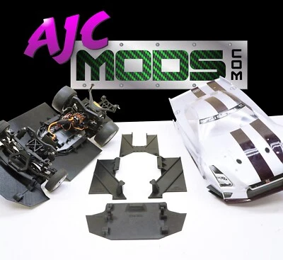 Aero Appuis Sol Effets Kit pour Losi 22s Drag Voiture & Protofrom GTR R35 Corps - Photo 1/4