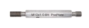 M10 x 1.0 6H ~ Metric ~ Thread Plug Gage ~ Go/NoGo - Pre Plate BP - Picture 1 of 1