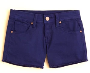 Aqua Girls' Basic Denim Shorts, Navy, 6X - Picture 1 of 3