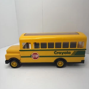 Autobús escolar Binney & Smith 1993 Crayola Crayon Storage vintage con afilador - Imagen 1 de 10