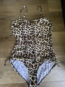 Firpearl Bathing Suit Size 16 Leopard One Piece Swimsuit Animal Print NEW 1138 - Picture 1 of 8