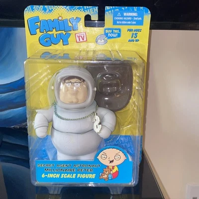 Figura Mezco Family Guy agente secreto astronauta millonario Peter 2010 Foto 1 de 4