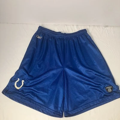 Indianapolis Colts Logo On Field Practice Shorts Blue Size L NFL Football - Image 1 of 4