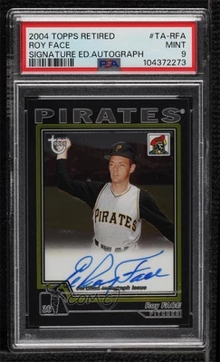 2004 Topps Retired Signature Edition Auto Roy Face #TA-RFA PSA 9 MINT Auto - Image 1 of 2