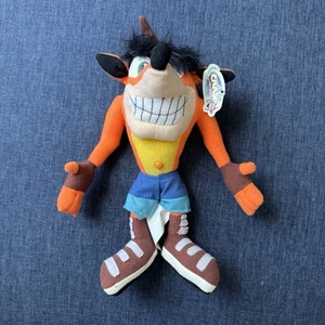 Juguete de peluche Crash Bandicoot 2001 juego por juego con etiquetas de colección - Imagen 1 de 5
