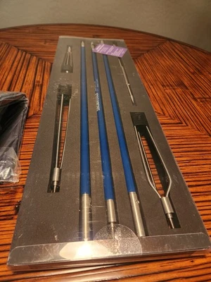 Juego de lanza de pesca con cabestrillo hawaiano fibra de vidrio caña de viaje lanzas pesca submarina 3... Foto 1 de 4