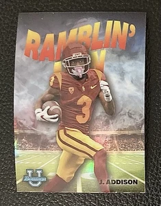 2022 Jordan Addison Bowman University Chrome Ramblin' Man #RM-9 USC Trojans - Picture 1 of 2