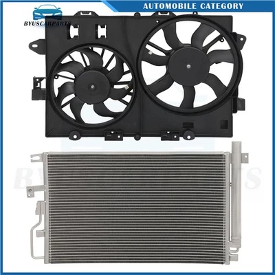 Kit de ventilador condensador de aire acondicionado Torrent Pontiac 2006-2008 Chevrolet Equinox Pontiac Foto 1 de 4