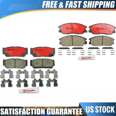 Juego de pastillas de freno delanteras y traseras Brembo cerámicas para Kia Sorento 2003-2009 Foto 1 de 4