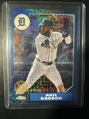 2022 Topps Akil Baddoo Silver Pack Chrome Mojo Refractor #'d /150 Tigers - Image 1 of 3