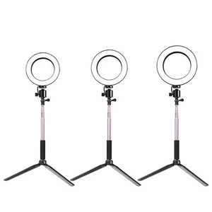 14.5cm/16cm/20cm LED Ring Lamp with Tripod Stand and Selfie Kit Fill Light - Bild 1 von 10