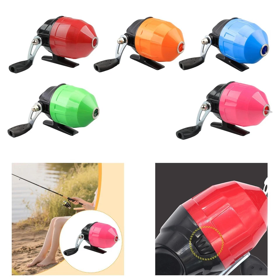 Angelrolle Mini Angelrolle Kompakter Spinnrad mit Wurfrad Und Nylonleine - Bild 1 von 1