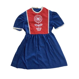 Vintage Sears Roebuck Dress Girls Dress Size 10 USA Union Prairie Cottage Core - Picture 1 of 9