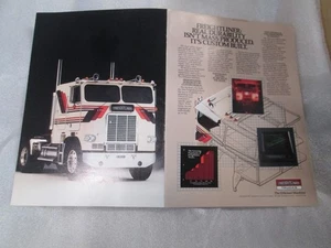 Anuncio impreso de semirremolques Freightliner Big Rig 1982 de colección - Imagen 1 de 2