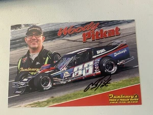 Woody Pitkat autographed modified racing HERO card. Long time Modified driver. - Picture 1 of 2