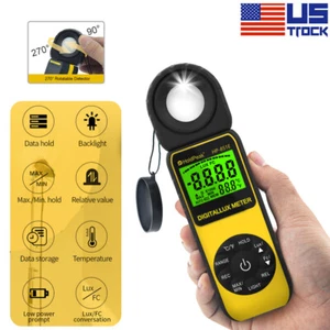 Digital Light Meter Handheld Illuminance Meter Lux FC Meter 300000LUX Photometer - Picture 1 of 12