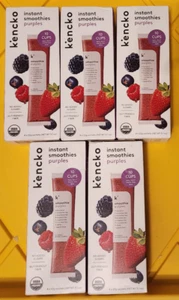 5x Kencko Purples Organic Instant Fruit Smoothies Drink Mix 9/30/25 - Picture 1 of 2