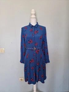 Damen FABIENNE CHAPOT Blau Dress Kleider Langarm Gr. L - Bild 1 von 11