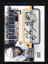 PHILIPPE PARADIS 2009/10 ITG HEROES AND PROSPECTS AUTOGRAPH AUTO AF2391