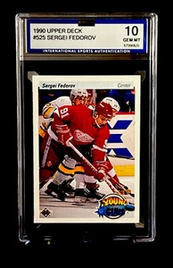 Sergei Fedorov 1990 cubierta superior radiocontrol Young Guns Hof ISA 10 - Imagen 1 de 2