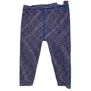 Emma's Expressions Leggings OS Crop 9492 EUC Capri Marled Purple Maternity - Picture 1 of 6