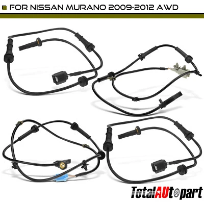 Sensor de velocidad ABS de 4 piezas para Nissan Murano 2009 2010 2011 2012 delantero y trasero derecho y derecho Foto 1 de 4