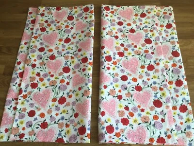 2 *49cm x 49cm Cushion Covers Made W/ Cath Kidston Floral Frill Light Cotton New - Image 1 of 4