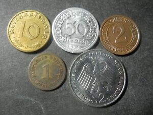 5139- GERMANY- FIVE COINS