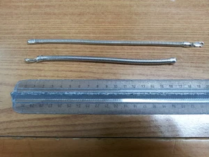 1 Pulsera Snake Plata 925 Grueso 5mm Largo 19 CM Pesado Tipo Indian Plata - Imagen 1 de 1
