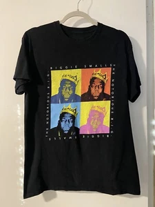 Notorious Rap Y2K Warhol Big shirt Biggie Smalls Retro Vtg Music Pink King Vtg - Picture 1 of 6