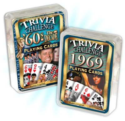 Flickback 1969 Trivia Playing Cards & 1960's Decade Trivia Combo: Birthday - Image 1 of 3