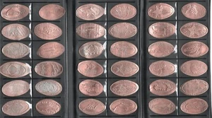 36 Aquarium längliche Zink Cent ALLE NICHT MEHR ERHÄLTLICHEN Designs in einem Sammleralbum-CRC - Bild 1 von 11